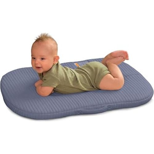 Boppy Playtime Lounger for Newborn - Soft Padded Surface & Cozy 360° Rim, Slate Blue