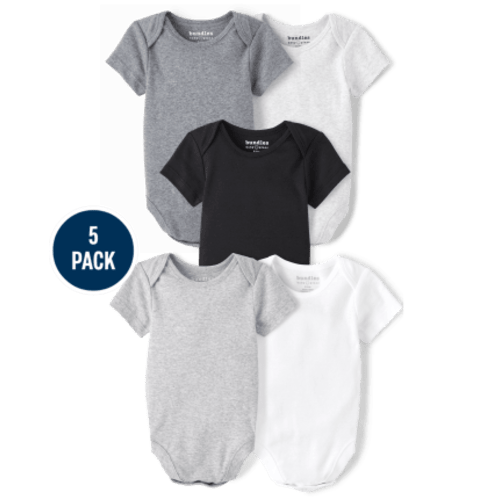 Baby Short Sleeve Bodysuit 5-Pack - MULTI | The Children's Place