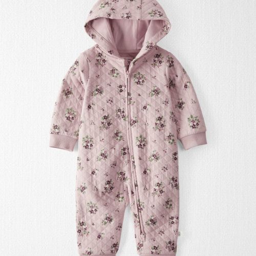 Perfect Pink Baby Quilted Double Knit Floral Pram Made with Organic Cotton | Carter’s Oshkosh Canada