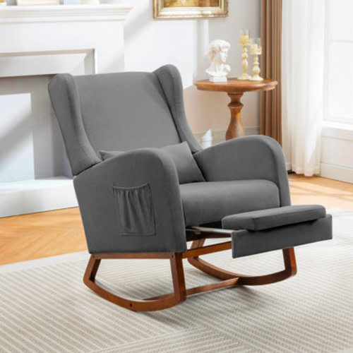 George Oliver Rubberwood Nursery Rocking Chair & Reviews | Wayfair
