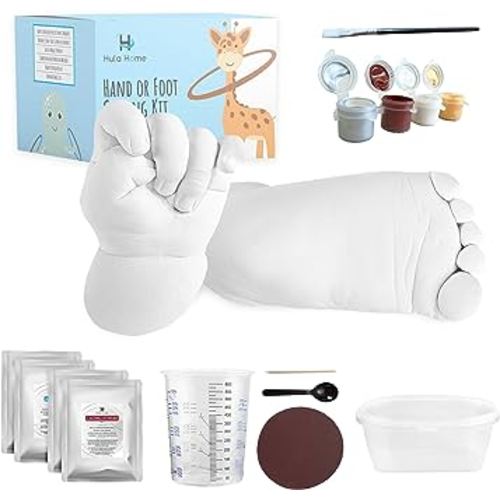 Hula Home Baby Keepsake Hands Casting Kit | Plaster Hand Molding Kit for Infant Hand & Foot Mold | Hand Mold Sculpture Kit for Newborns, Toddlers, Babies | Baby Gifts
