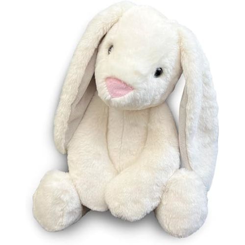 World's Softest Plush Stuffed Animal for Baby, Toddler, Kids, Adults - Adorable Toy Made from Kid-Friendly, Quality Materials - Lushee Off White BriBri Bunny, 20"