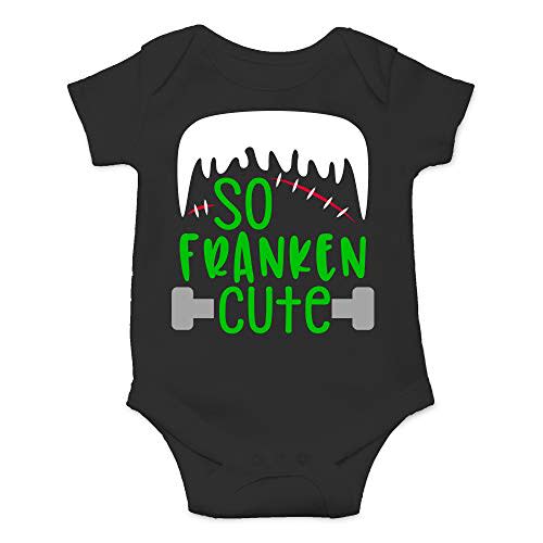 CBTwear So Franken Cute - Funny Frankenstein Halloween Outfit - Cute Infant One-Piece Baby Bodysuit