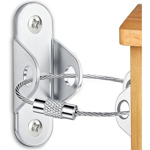 Furniture Anchors 10 Pack for Baby proofing and Furniture Wall Anchor, Wall Anchors for Baby proofing cabinets, Securing 400 lbs, Safety Essentials for Home