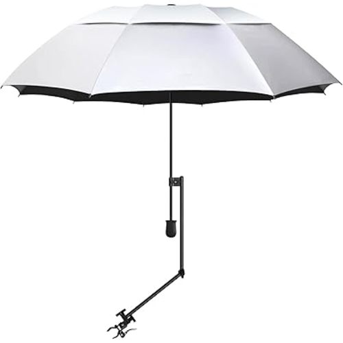 XLINGZA UPF 50+ Beach Umbrella with Adjustable Universal Clamp