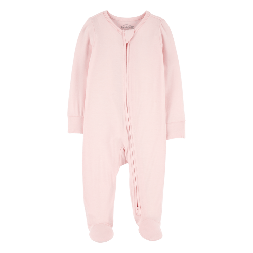 Baby Girl Solid 2-Way Zip PurelySoft Sleep & Play Pajamas - Light Pink - Carter's | Carter's