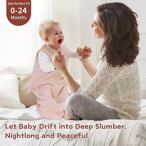 Baby Sleep Sack 0-6 Months,100% Cotton TOG 0.5 Wearable Blanket for Newborn and Infant, 3 Pack 2-Way Zipper Lightweight Sleeping Bags for Toddler