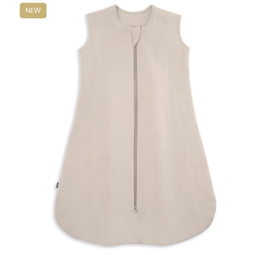 HALO - 1.5 TOG supersoft bamboo wearable blanket, double zipper sleeping bag with weighted feel - oat