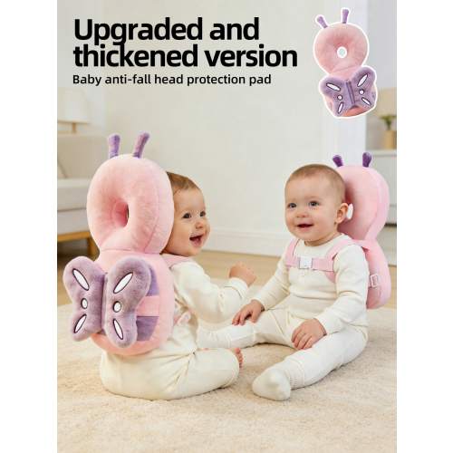 Upgraded Baby Anti-Fall Pillow, Thickened & Widened Toddler Walking Protection Pad, Baby Head Protection Cushion Suitable For Toddlers Learning To Walk And Crawl, Adjustable Baby Head Protection Pad, Breathable Head Protection Pillow, Anti-Fall Pillow, In