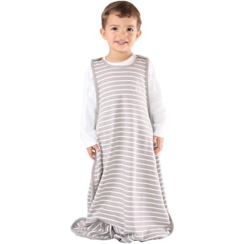 Woolino Toddler Sleeping Bag, 4 Season, Merino Wool and Organic Cotton, Baby Sleep Bag or Sack, 2-4 Years, Earth