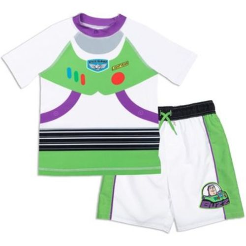 Disney Pixar Toy Story Buzz Lightyear Toddler Boys Rash Guard and Swim Trunks Outfit Set Toy Story S20 2T