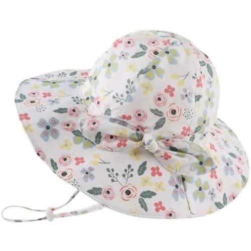OMUKY Baby Sun Hat Toddler Bucket Hats UPF 50+ Sun Protection Summer Beach Hats Infant Wide Brim Hat