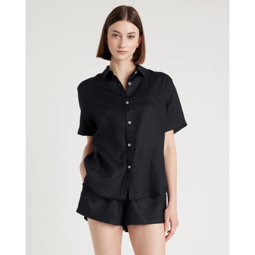 100% European Linen Shorts Pajama Set