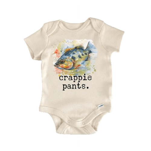 Fishing Crappie - Baby Boy Girl Clothes Infant Bodysuit Funny Cute Newborn