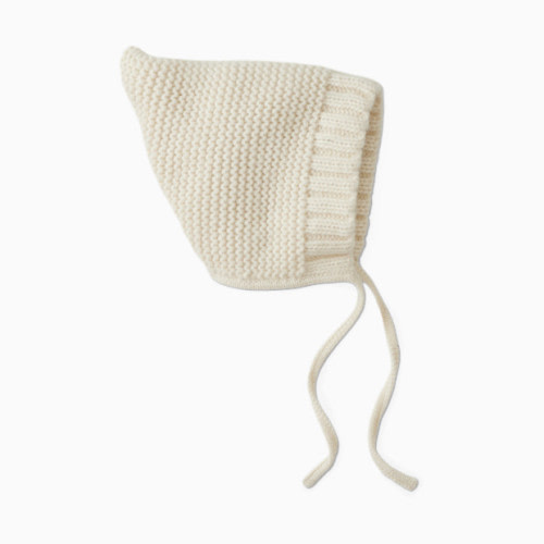 Hanna Andersson Baby Alpaca Sweater Hat - Ecru, 0-3 M