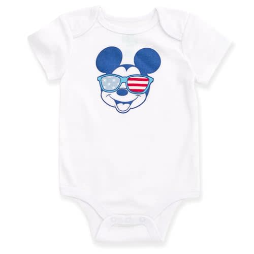 Disney Mickey Mouse Minnie Holiday Baby Girls Boys Bodysuit Newborn to Infant Sizes (Newborn - 24 Months)