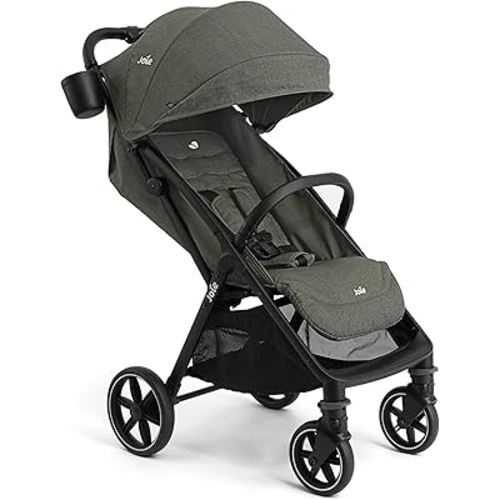 Joie Nutmeg Compact Stroller – Lightweight and Compact Stroller with One-Hand Fold (Evergreen)