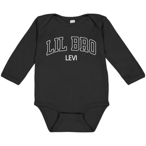 Lil Bro Levi Long Sleeve Baby Infant Bodysuit Newborn