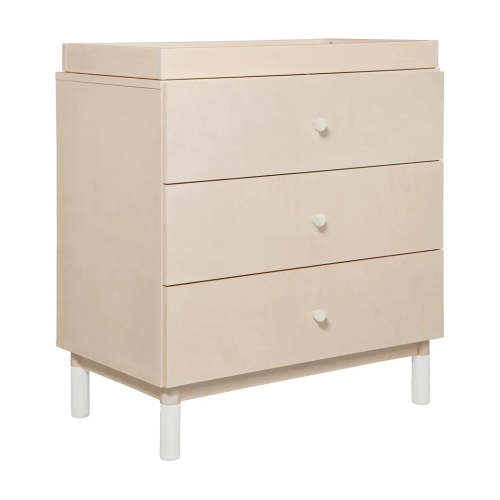 Gelato 3-Drawer Changer Dresser - Natural and White