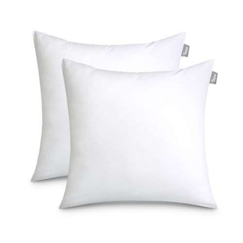 20" X 20" White Throw Pillow Inserts - Set Of 2 By Bare Home
