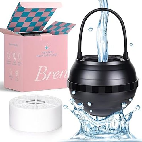 Bath Filter for Tub - Faucet Filter for Baby, 11- Stage Bathtub Water Filter for Tub Faucet, Reduce Contaminants for Healthier Skin and Hair, Softer Water, Spa, Experience, (Matte Black, Small)