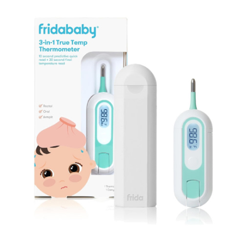 Frida Baby 3-in-1 Rectal, Underarm & Oral Thermometer for Kids, Digital Baby Thermometer for Infants, Toddlers, & Kids