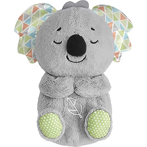 Fisher-Price Soothe 'n Snuggle Koala, Musical Plush Baby Toy with Realistic Breathing Motion, Multicolor