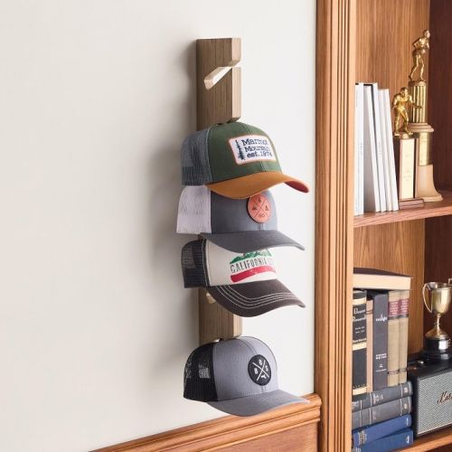No Nails Vertical Hat Rack (24")
