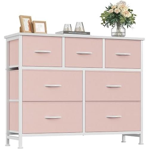 Fabric Dresser for Bedroom with 7 Drawers, Chest of Drawers