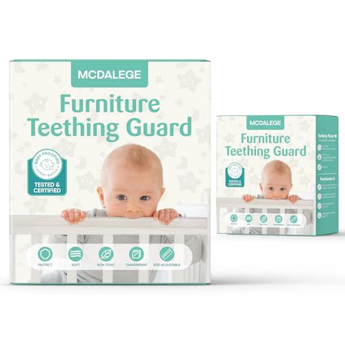 Furniture Edge Protector for Baby, 157.48 * 1.5in | Plastic Crib Protector from Chewing - CPC Certified, CPSC Tested, LFGB Food Grade