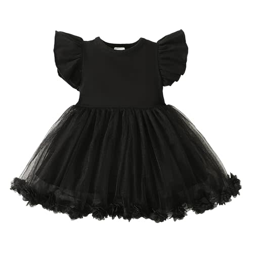 Baby Girl Butterfly Dress Tutu Ruffle Sleeveless Dresses Photograph Party Outfits Birthday Gift