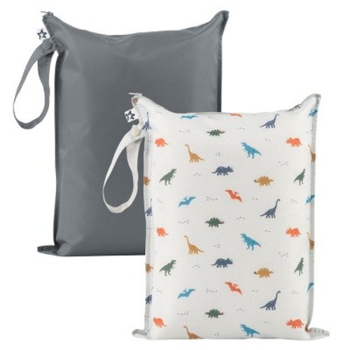 Tiny Twinkle Mess-Proof Waterproof Washable Baby/Toddler Wet Bags for Diapers, Swimsuits and Travel