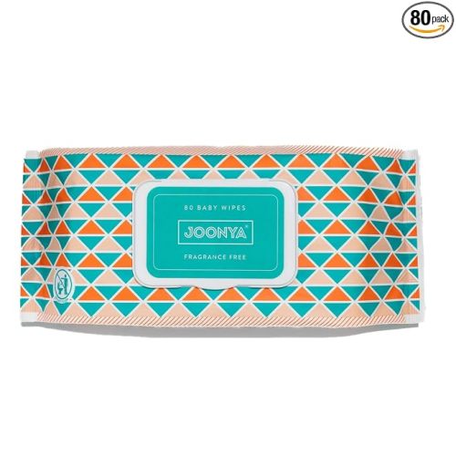 JOONYA Unscented Baby Wipes — Plant-Based, Fragrance-Free Bulk Diaper Wipes | Hypoallergenic, Non-Toxic & Biodegradable Wet Wipes for Sensitive Newborn Skin | 1 Pack of 80