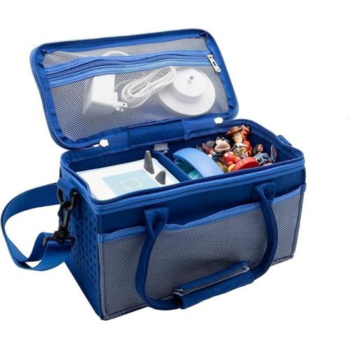 Lightweight Carrying Case for Toniebox Starter Kit – Royal Blue | Travel Organizer with Mesh Pockets & Zipper Lid for Tonies Characters