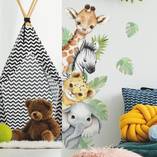 Indigo Safari Yori Wall Decal | Wayfair