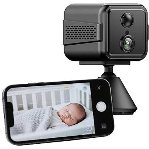 2025 Upgraded 4K Security Camera Wireless Indoor,Home Camera for Pet,Suitable for Home Offices, Wifi Cam with Night Vision, for Indoor and Outdoor Safety,Real Time Record Surveillance-Black T9W5