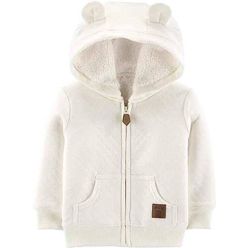 Simple Joys by Carter's Baby Hooded Sweater Jacket with Sherpa Lining