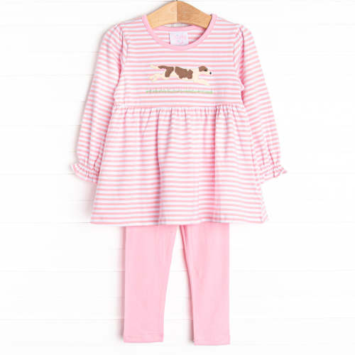 Go Dog Go Applique Legging Set, Pink
      
      
      
        –
        Stitchy Fish