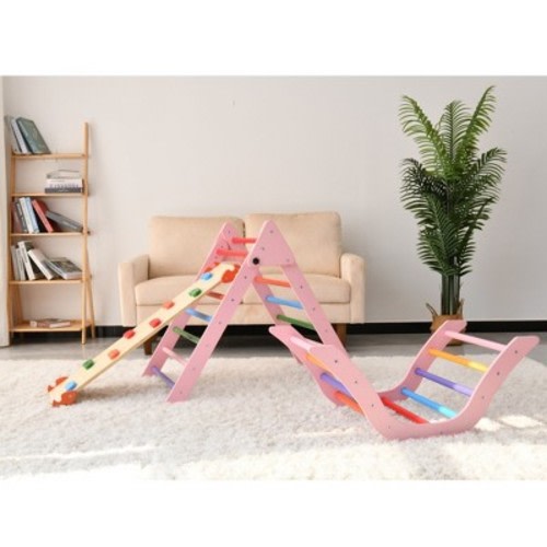 TopComfy Baby and Toddler Learning Toy, Educational Play Sets for Early Development, Sensory Stimulation Interactive Fun, Pink, 33.07”*20.07”*13.77"