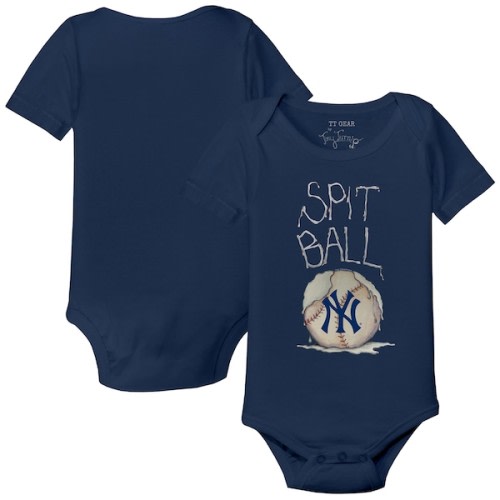 Infant New York Yankees Tiny Turnip Navy Spit Ball Bodysuit
