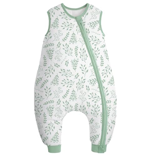 Yoofoss Baby Sleep Sack 3-4T, TOG 2.5 Baby Wearable Blanket with 2-Way Zipper, 100% Cotton Fabric Winter Toddler Sleeping Sack, Warm Soft(Large)