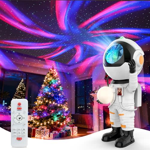 Rossetta Astronaut Galaxy Projector, Star Projector for Bedroom, LED Night Light for Kids Room with Timer and Remote, Room Decor Aesthetic, Home Decor, Gifts for Adults, Teens, Christmas, Birthday