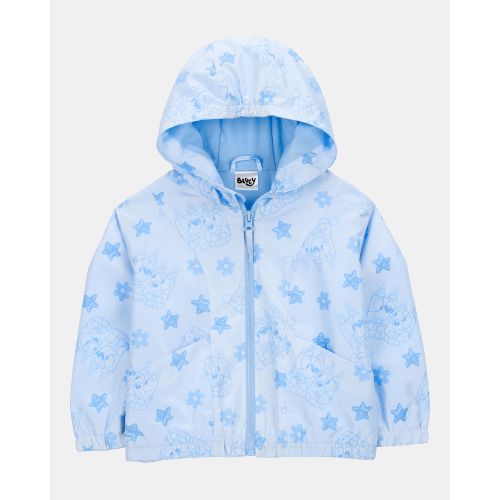 Toddler Girl Bluey Windbreaker Jacket - Blue | Carter's