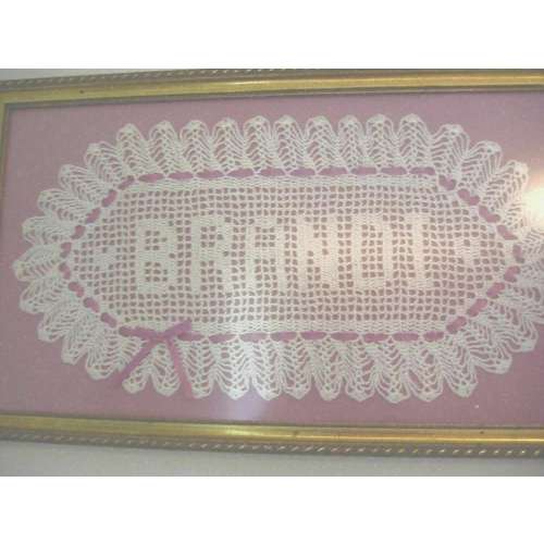Custom Crocheted Name Doilies - Personalized doily - Custom,Baby Name-Hand Crocheted, Gift, Wedding, Christmas, Birthday, Special, Heirloom,