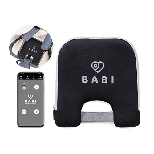 KINGMELL Baby in Car Reminder,Baby Car Seat Alarm System Drives, Locator,Sensor,Navigation. APP Control Infant Newborn Carseat Insert - Polyester