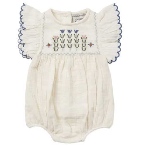 Brown romper | Ivory Gauze
From Editions Aimable