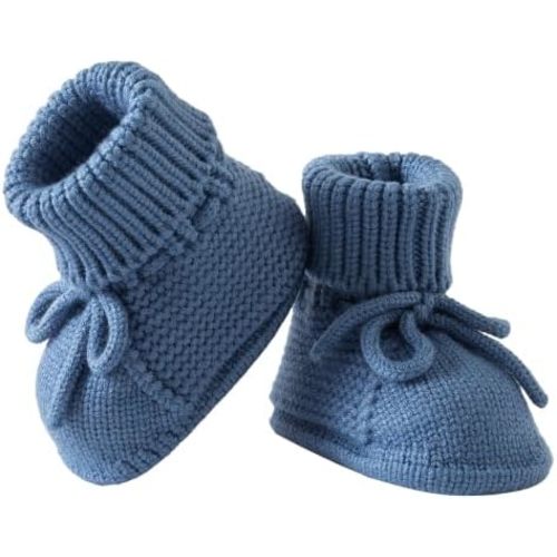 Jastore Baby Booties Newborn First Walkers Cozy Shoes Warm Knit Soft Booties for Toddler Infant Boy Girl