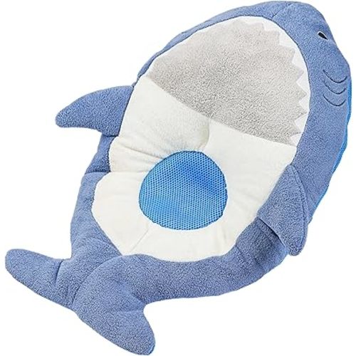 Triple Mesh Baby Bath Cushion – Quick-Dry, Fresh & Supportive | Breathable Microfiber with Food-Grade Micro Beads | Moisture-Wicking Air Mesh, Hanging Hook, & Lightweight