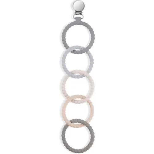 Avee & Co Silicone Sensory Teether Rings with Clip
