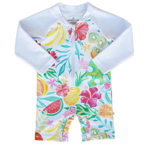 Long Sleeve Rash Guard Swim Romper Shortie | All Prints